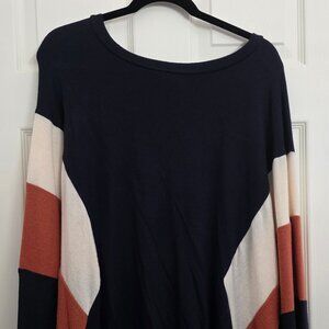 Cotton Bleu Long Sleeve Shirt/Sweater